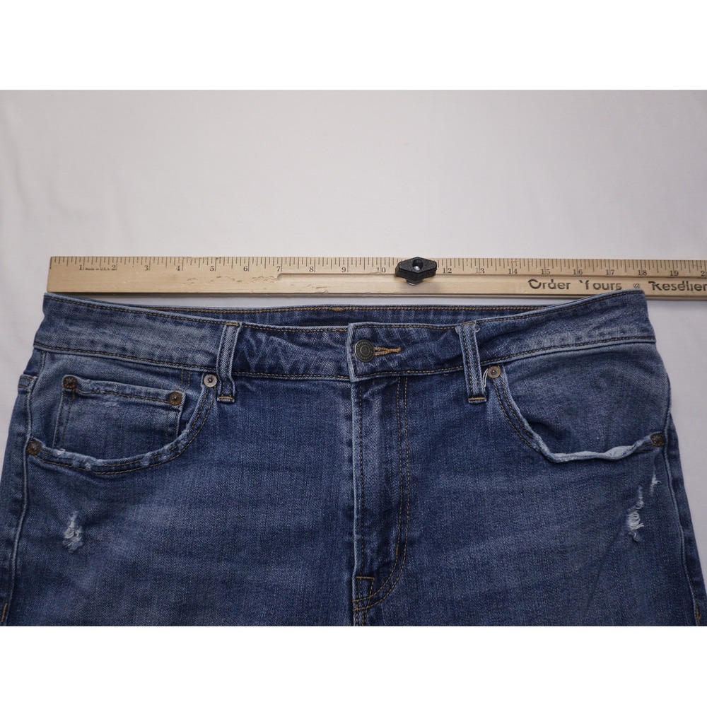 Aeropostale 36/30 Athletic Straight Blue Denim Jeans Coolmax Stretch - Picture 3 of 8